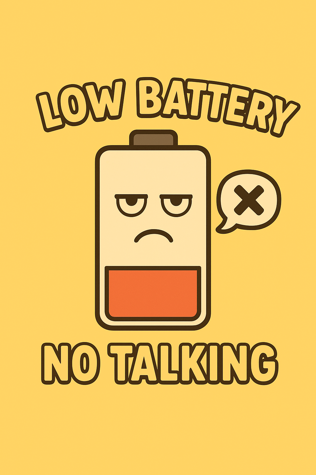 LOW BATTERY NO TALKING